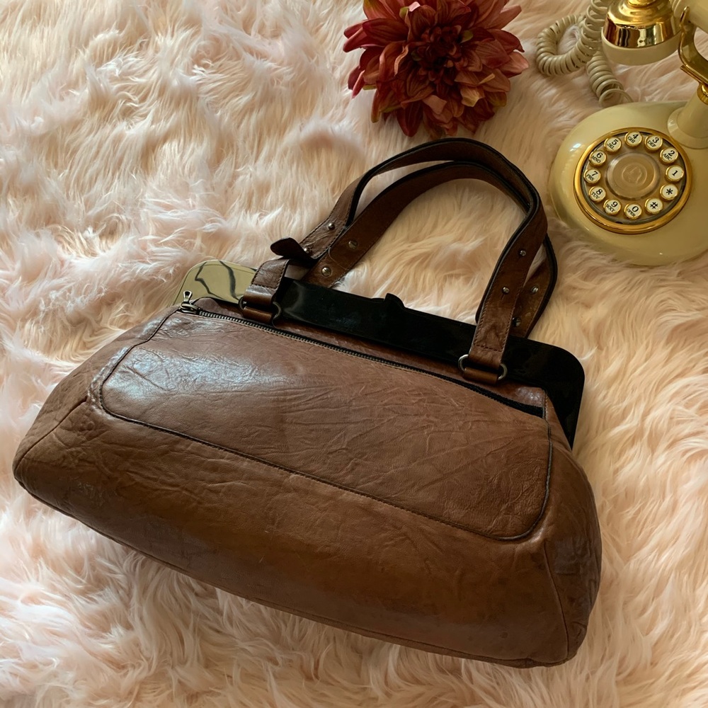 Vintage Lanvin Lucite Top Shoulder Bag